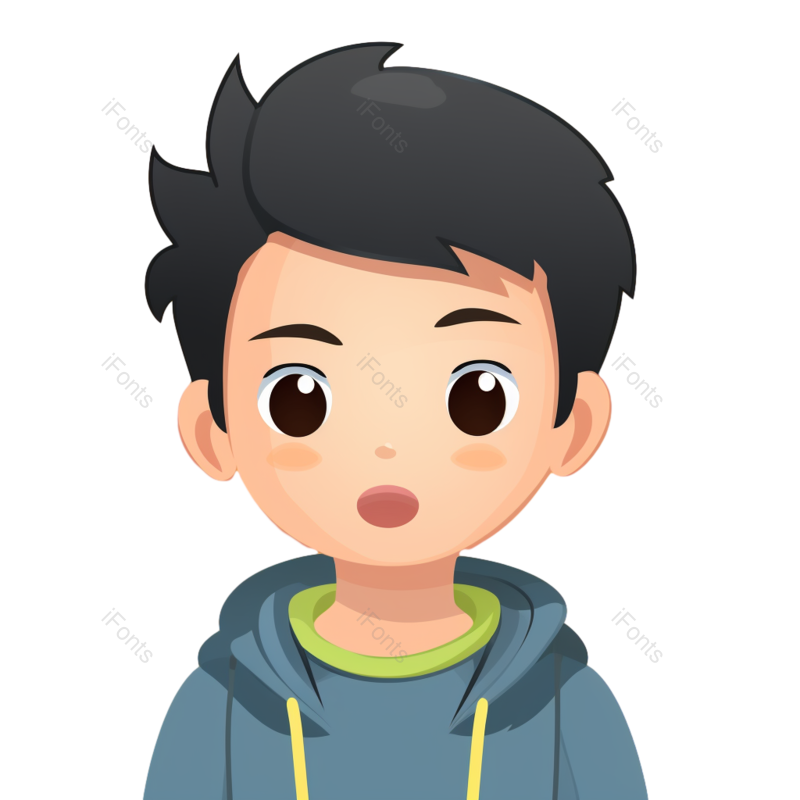 卡通图片,对话框元素,卡通人物PNG,七夕免抠素材